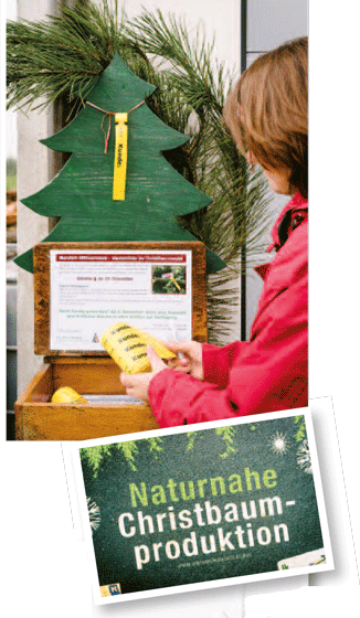 Einfach aus dem Facherl ein Markerl nehmen und den Baum damit markieren.